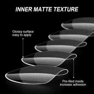 600 faux ongles semi-mat fins, anti-rayures, style français, européen et américain, kit complet pour doigts - Product Image 4