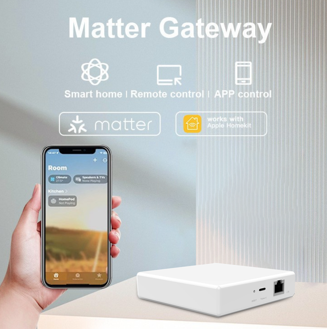 2026 Tuya Thread Smart Matter Gateway Smart Home Network Hub Combines Matter Protocol Multi-mode Wired Gateway Home Kit Alexa