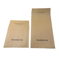 Sobres de Papel Kraft Marrón con Logotipo Personalizado al por Mayor, Bolsa de Correo Autosellable, Adhesivo Fuerte, Sobre Cuadrado Plegable