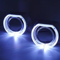 Cache-projecteurs 2,5 et 3,0 pouces pour BMW avec LED Angel Eye, lumière de poursuite blanche, jaune et RGB, accessoires de rétrofit pour phares