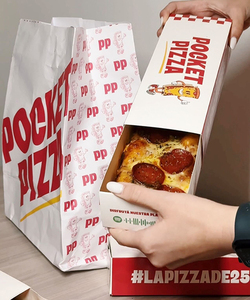 Caja de Pizza Coreana de 25 cm, Caja de Pizza Rectangular con Cajón Deslizable Impresa Personalizada, Caja de Cartón para Llevar Tacos y Sushi - Product Image 2