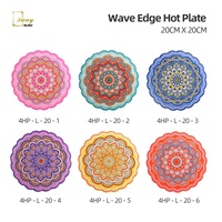 OEM personnalisé cuisson dessous de plat magnétique de coloration de napperons de table à manger tapis sous-verres résistant à la chaleur pour la cuisine