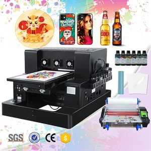 Hot Sale Colorsun Automatic UV Printing Machine Sticker Printer A3 320*500mm L805 For Bottle Glass