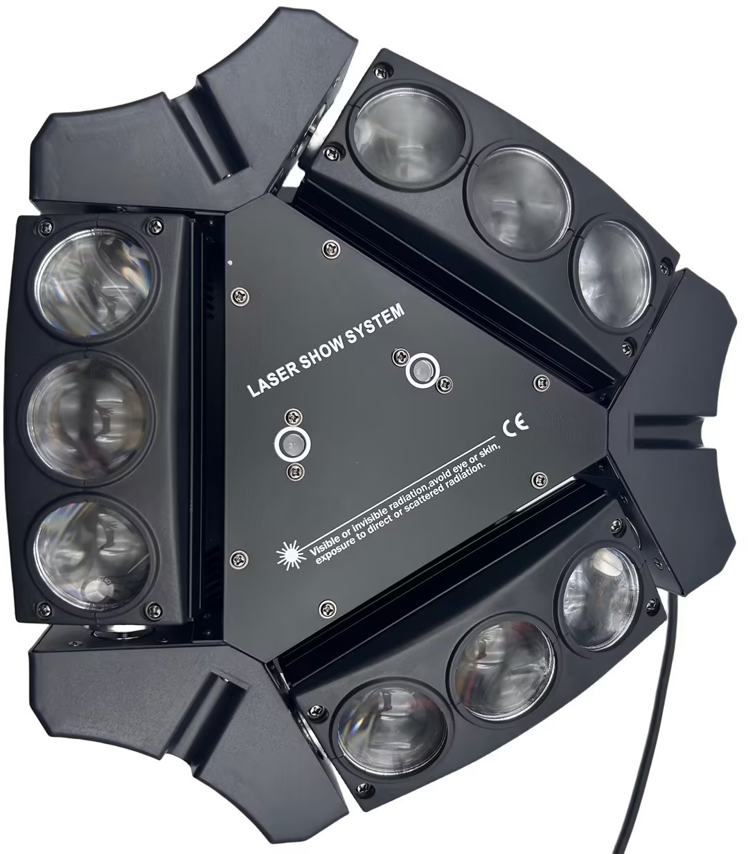 AICPOSE 9X10W RGBW 4in1 Spider Moving Head Light with DMX512 Control LED DJ Lighting