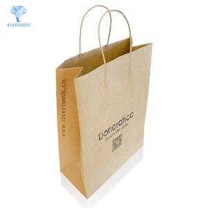 ถุงกระดาษคราฟท์สีน้ำตาลมะนิลาพิมพ์โลโก้ตามสั่งราคาถูก - Product Image 3