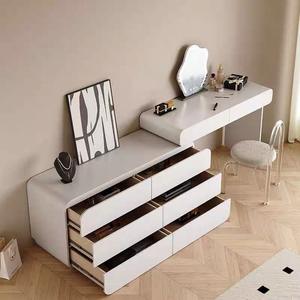 Tocador todo en uno estilo crema <span class=keywords><strong>Dipu</strong></span>, gabinete de almacenamiento para dormitorio, subsidiado por el Gobierno, Luxurypopula, accesible, madera duradera - Product Image 3