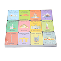 Juegos de Mesa Educativos Impresos Personalizados con Materiales de Papel/Madera/Plástico, Paquete de Memoria Certificado por la CPSIA para Bebés y Niños Pequeños