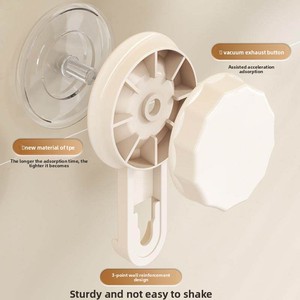 Étagère de <span class=keywords><strong>rangement</strong></span> alimentaire pliable à trois niveaux à ventouse murale pour <span class=keywords><strong>cuisine</strong></span>, support multifonctionnel pour assiettes - Product Image 4