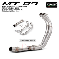 Knalpot Motor Yamaha MT07 FZ07 MT-07 Mt07, Header, Pipa Knalpot Depan, Elbow, XSR700 Tracer, Peredam Knalpot