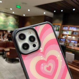 Casing iPhone <span class=keywords><strong>13</strong></span> Pro Max Anti Benturan Desain Hati Pelindung Penuh Mewah Kaca Tempered - Product Image 5