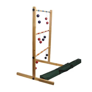 Höhen verstellbare Holzrahmen leiter Golf Toss Game