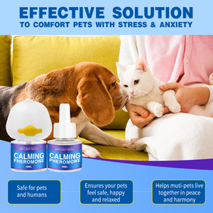 Kit diffuseur de phéromones liquides apaisantes pour chats OEM, anti-stress, pour soulager l'anxiété, voyages, déménagement, fournitures vétérinaires pour animaux de compagnie - Product Image 2