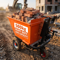Conteneur à ordures à trois roues en acier inoxydable de Chine, capacité 500 kg, pneus pneumatiques durables, personnalisable OEM