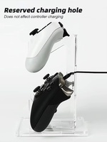 Soporte de Escritorio de Acrílico de 2 Niveles Data Frog, Accesorio de Exhibición para Consola de Juegos de PC, para Controles de Nintendo Switch, Xbox One y PS4