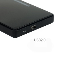 Boîtier de disque dur externe USB 2.0 U25Q7-x SATA III pour ordinateur portable, 2,5 pouces, sans outil, compatible UASP