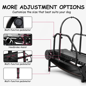 ลู่วิ่งออกกำลังกายสำหรับสัตว์เลี้ยง อุปกรณ์สำหรับสุนัข ไม่ใช้ไฟฟ้า เครื่องฝึกกีฬาสำหรับสุนัข อุปกรณ์ออกกำลังกายวิ่ง - Product Image 5