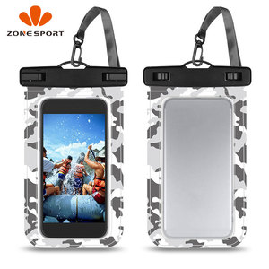 Bolsa seca de PVC de alta calidad, funda de teléfono impermeable táctil con estampado personalizado para protección de teléfono móvil, <span class=keywords><strong>tamaño</strong></span> y Color personalizables - Product Image 1