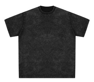 Camiseta Oem de algodón pesado para mujer Camisetas de mujer lavadas en blanco con estampado personalizado de alta calidad - Product Image 2