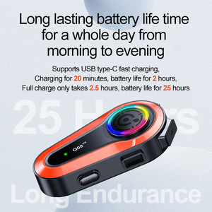 Intercomunicador Inalámbrico para Motocicleta Y80-2X Full Duplex con Alcance de 800m, Auriculares para Casco de Moto con Calidad de Sonido Clara - Product Image 6