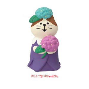 รูปปั้นสไตล์ญี่ปุ่น ชิงห์ รุ่นพลัมเรน ซากกะ ของตกแต่งบอนไซ งานฝีมือเรซิ่น ขนาดเล็ก - Product Image 5