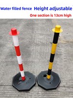 Poteau de signalisation amovible rouge et blanc en gros pour usine, barrière de circulation à maillons pour le stationnement, la sécurité routière et événementielle