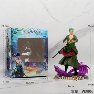 Figura de Zoro de One Piece en Oferta, Tres Mil Mundos, Santoryu, Roronoa Zoro, Figura de Acción, Estatua, Modelo de PVC, Juguete para Decoración - Product Image 4