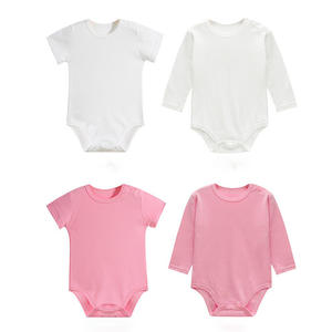 Tutina Personalizzata per Neonato in Tessuto a Maglia 100% Cotone, Body Estivo Traspirante, Design Semplice per Bambino e Bambina - Product Image 1
