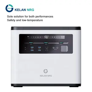 Batterie lithium KELAN M20 basse température 2000W Centrale électrique portable générateur d'énergie solaire chargeur sans fil batteries externes