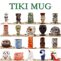 Tasse en céramique de style hawaïen créatif tasse de noix de coco en porcelaine personnalisée avec couvercle pour café thé eau bière usage domestique