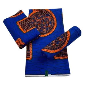 100% Cotton Batik African fabrics Wax Block Java Prints Fabric Original African Print Dutch Loincloth 135GSM