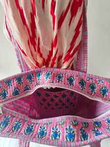 Sac fourre-tout en coton matelassé imprimé à la main style bohème indien pour femme, sac à bandoulière, sac de voyage, sac de marché, cadeau fait main - Product Image 4