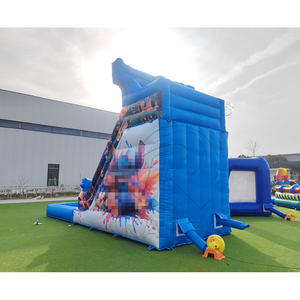 Toboggan aquatique gonflable en PVC de qualité commerciale avec château gonflable et piscine amovible - Product Image 5