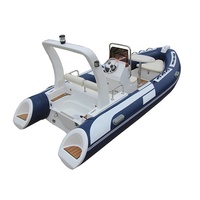 Bateaux de pêche gonflables RIB en PVC/Hypalon/Orca en fibre de verre de 4,8 m (16 pieds) à vendre