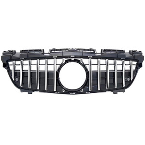 Mercedes-Benz R172 SLK-Class GT-R Style Front Grille Black ABS Plastic Vertical Stripes Bumper Fitment - Product Image 2