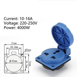 Enchufe Impermeable, Conector Industrial, Contacto de Cobre, Enchufe Europeo - Product Image 2