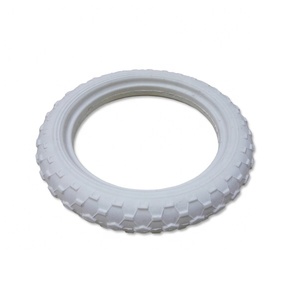 <strong>Customized</strong> Kids Bike <strong>Tires</strong> Injection Molded Parts High Quality Durable EVA Foam Bicycle Wheel <strong>Tire</strong> <strong>White</strong> Color