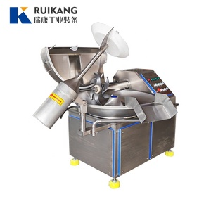 Nouveau mélangeur-coupeur industriel à grande vitesse en acier inoxydable Ruikang 80L pour saucisses et aliments - Product Image 1