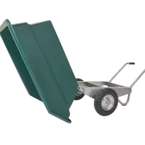 Chariot à main à roue unique en acier galvanisé, à économie d'énergie, avec <span class=keywords><strong>plateau</strong></span> en plastique, pour tracteur et fumier – Vente chaude - Product Image 2