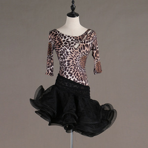 Costume da Ballo Latino Sexy con Schiena Scoperta, Ultimi Modelli per Ragazze in Poliestere/Rayon - Product Image 2