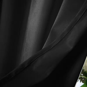 Cortina Opaca de Terciopelo de Poliéster de Color Sólido Personalizada <span class=keywords><strong>para</strong></span> Ventana, Media Cortina <span class=keywords><strong>para</strong></span> Puerta de Cocina - Product Image 2