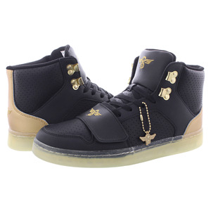 Zapatos Creativos de Recreación Cesario Hi para Hombre, Color: Negro/Dorado |   100% Auténtico - Product Image 3