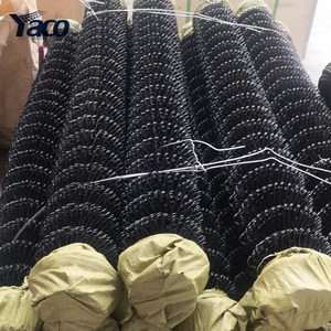 6FT 9Gauge PVC tráng Chuỗi liên kết Cyclone dây lưới hàng rào với PVC riêng tư loại hàng rào thanh - Product Image 5