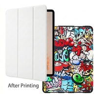 Étui de tablette personnalisé blanc vierge pour impression UV pour Huawei MatePad 11.5S Pro 12.2 SE 11, Housse Folio en PU avec support triangulaire, LOGO Marque/DIY