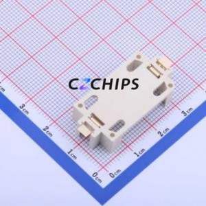 BS-24-B4AA016 Button & Strip Battery Connector SMD Connector Battery Holder CR2450 Phosphor Bronze Gold - Product Image 2