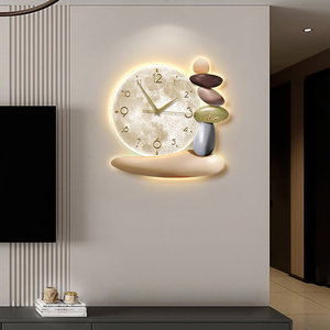 幸運の時計 壁掛け時計 リビングルーム テレビ背景 ホームデコレーション用 - Product Image 1