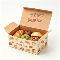 Boîtes d'emballage personnalisées en carton jetable pour gâteaux, muffins, biscuits, croissants et pains, de qualité alimentaire, pour boulangeries