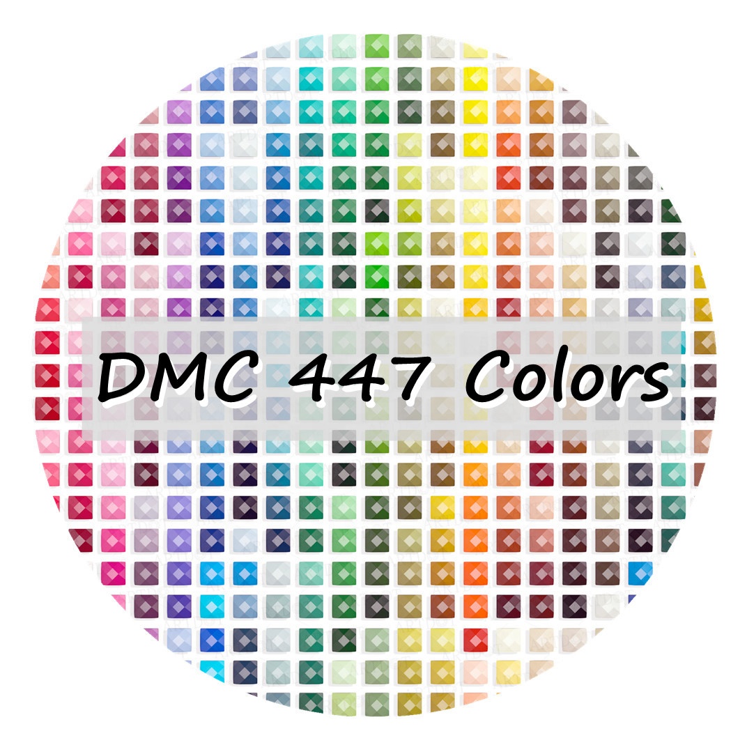 R-002 Spot DMC 447 Colors Square Resin Drill 2.5mm Beads