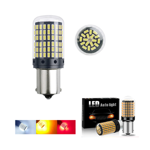 A60 3014 144smd Ampoules LED 1156 P21W BA15S BAU15S PY21W 1157 BAY15D P21/5W Aucune erreur pour les clignotants de frein à LED automatiques - Product Image 1