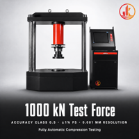 Machine automatique de test de compression pour couvercles d'égouts, testeur de pression hydraulique 1000 kN, équipement d'essai de charge de fissuration pour fonte