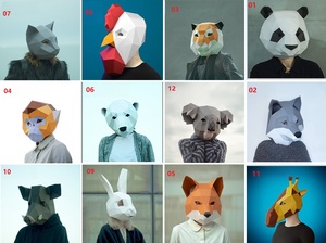 Realistic Cartoon <strong>Panda</strong> <strong>Mask</strong> Environmental Friendly Halloween Paper Animal Cosplay Headgear for Party <strong>Masks</strong> G25-368 - Product Image 2